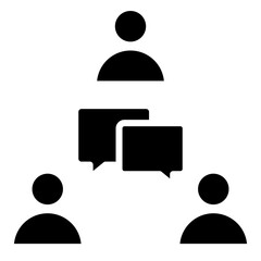Group Discussion  Icon Element For Design