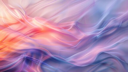 Fototapeta premium A fluid, wave-like abstract background with harmonious colors and smooth transitions, evoking a sense of movement and flow