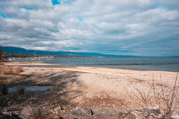 l'embouchure de la Versoix au lac Léman, 