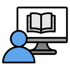 Online Courses  Icon Element For Design