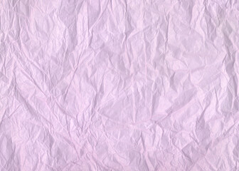 Crumpled purple paper texture. Texture for designers, isolated blank template. Old paper antique wallpaper.