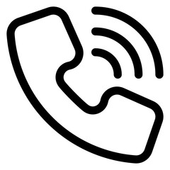 phone line icon vector illustration isolated on white background