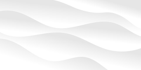 Abstract white and light gray wave modern soft luxury texture with smooth and clean vector banner subtle background illustration. White wave modern abstract background design.