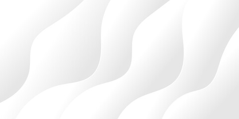 Abstract white and light gray wave modern soft luxury texture with smooth and clean vector banner subtle background illustration. White wave modern abstract background design.