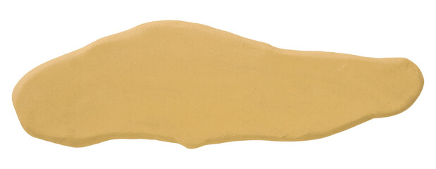Plasticine is a light brown brush isolated on a transparent background.