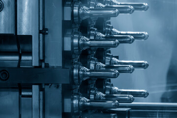 The plastic preform shape from injection process.