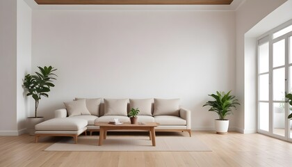 The frame mockup and living room wall mockup are bright tones with a leather sofa and armchair. 3D render