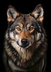 wolf portrtait