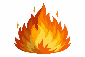 burning fire vector illustration