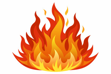 burning fire vector illustration