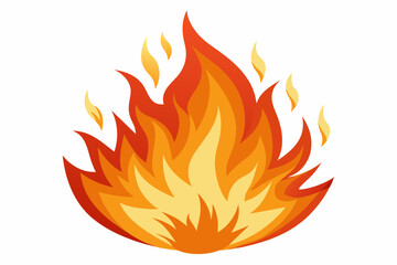 burning fire vector illustration