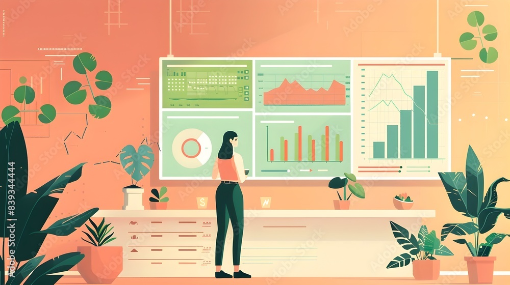 Poster minimalist depicting key factors driving index performance