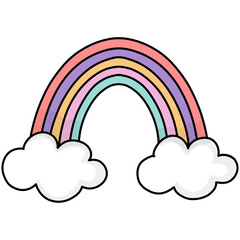 rainbow and cloud’s illustration 
