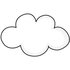 White cloud illustration 