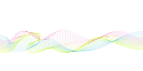 Abstract colorful glowing wave lines background. Blending gradient colors. Digital frequency track equalizer. Abstract frequency sound wave lines and technology curve lines background. 