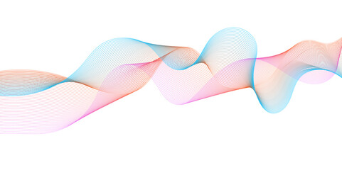 Abstract colorful glowing wave lines background. Blending gradient colors. Digital frequency track equalizer. Abstract frequency sound wave lines and technology curve lines background. 