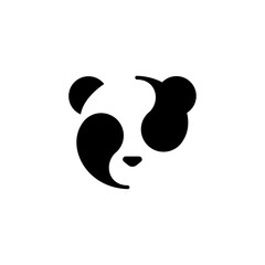 Panda Bear Yin Yang Logo