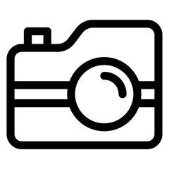 camera line icon vector illustration isolated on white background