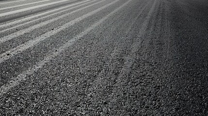 Naklejka premium Asphalt texture of an empty motorway, close-up, detailed view of materials and construction, no traffic, no humans 