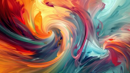Fototapeta premium A vibrant abstract background with swirling colors and dynamic shapes, creating a sense of movement and energy