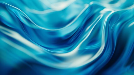 Fototapeta premium vibrant abstract blue defocused blurred motion background dynamic flowing texture
