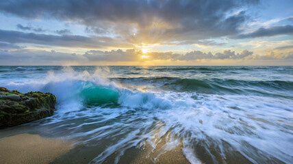 Obraz premium sunset over the sea