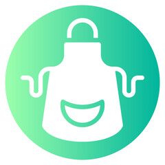 Obraz premium apron gradient icon