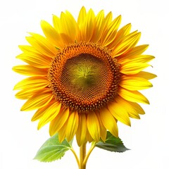 Fototapeta premium sunflowers, isolated on white