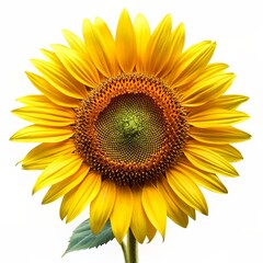 Fototapeta premium sunflowers, isolated on white