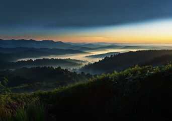 Majestic peaks visible