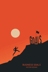 Naklejka premium Business success and growing growth 2024 to 2025 year. Growth and development chart of company in new year 2025