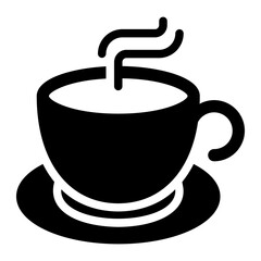 coffee glyph icon