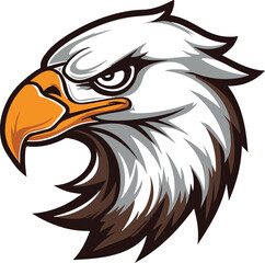 Bald eagle mascot vector illustration