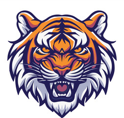 Tiger head mascot vector illustration