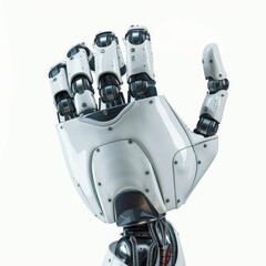 hand robot isolate on white background