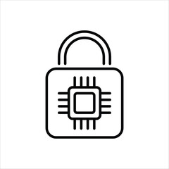 Obraz premium Padlock vector icon