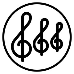 Fototapeta premium music glyph icon