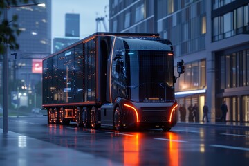 3D Visualization of Smart Truck Equipped with IoT Technology for Enhanced Delivery Efficiency and Safety