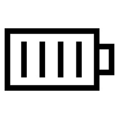 battery line icon vector illustration isolated on white background