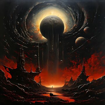 the-chaotic-dance-of-planets-colliding-amidst-a-symphony-of-explosions-in-the-vacuum-of-outer-space - 1