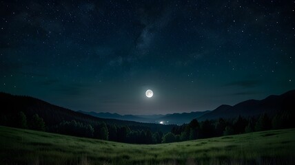 Fototapeta premium night sky with clouds