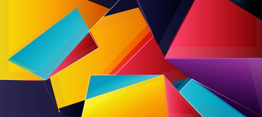 Vibrant and colorful abstract background designed