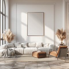 home wall art mock up, modern living room interior, mock up frame, bedroom background wall decor mock up