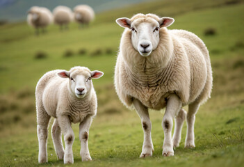 Fototapeta premium Sheep in farm
