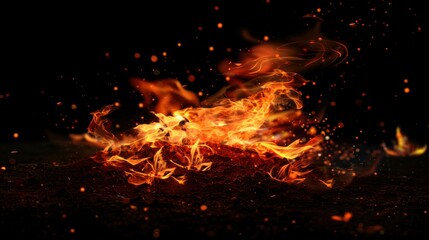 awesome fire flame texture background in full HD ratio
