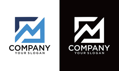 Outstanding MD initial vector monogram letter logo. MD logo.MD letter logo template white background.Creative Modern Triangle vector Letter MD