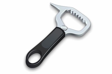 Obraz premium Modern 64-Bit Bottle Opener Vector Illustration in Flat Design on White Background
