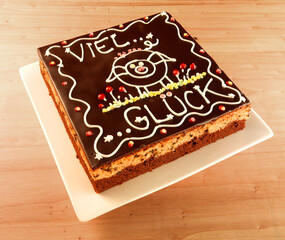 Party-Torte, torte, Geburtstagstorte, Party, Kuchen, Schokoladentorte, Gebäck,