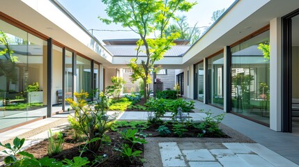 Modern Senior Living Home: A Spacious Retirement Sanctuary Infused with Natural Light and Lush