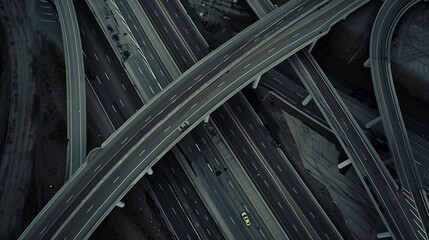 Overhead Roads: Images taken from above, showing roads and highways from a bird's-eye view perspective. 